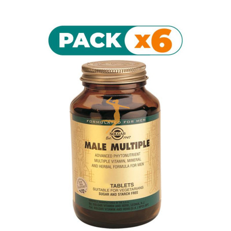 Pack 6x MALE MULTIPLE 60 CÁPSULAS SOLGAR