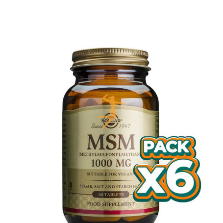 Pack 6x MSM 60 CÁPSULAS SOLGAR