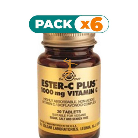Pack 6x ESTER-C PLUS 1000Mg/180 CÁPSULAS SOLGAR