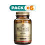 Pack 6x BETAÍNA CLORHIDRATO CON PEPSINA 100 CÁPSULAS SOLGAR