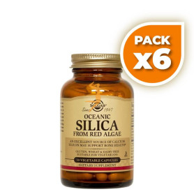 Pack 6x SÍLICE OCEÁNICO 50 CÁPSULAS VEGETALES SOLGAR