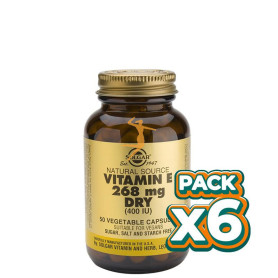 Pack 6x VITAMINA E 400UI 100 CÁPSULAS BLANDAS VEGETALES SOLGAR