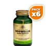Pack 6x BOSWELLIA RESINA EXTRACTO 60 CÁPSULAS SOLGAR