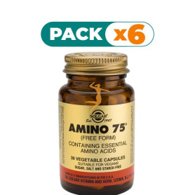 Pack 6x AMINO 75 30 CÁPSULAS SOLGAR
