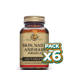 Pack 6x FORMULA PELO, PIEL Y UÑAS 120 CÁPSULAS SOLGAR