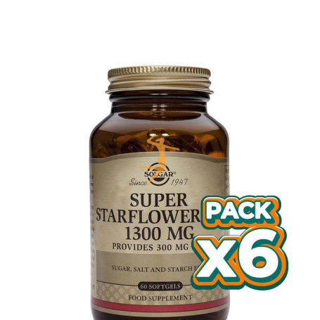 Pack 6x ACEITE DE BORRAJA 60 CÁPSULAS SOLGAR