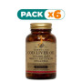 Pack 6x ACEITE HÍGADO BACALAO 100 CÁPSULAS SOLGAR