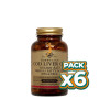 Pack 6x ACEITE HÍGADO BACALAO 100 CÁPSULAS SOLGAR