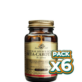 Pack 6x BETA CAROTENO OCEÁNICO 7Mg. 180 CÁPSULAS SOLGAR