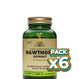 Pack 6x ESPINO ALBAR BAYA 60 CÁPSULAS VEGETALES SOLGAR