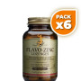 Pack 6x FLAVO-ZINC 50 CÁPSULAS MASTICABLES SOLGAR