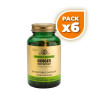 Pack 6x JENGIBRE 60 CÁPSULAS VEGETALES SOLGAR