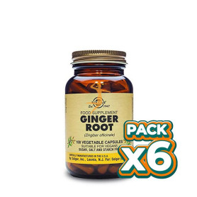 Pack 6x JENGIBRE 100 CÁPSULAS VEGETALES SOLGAR