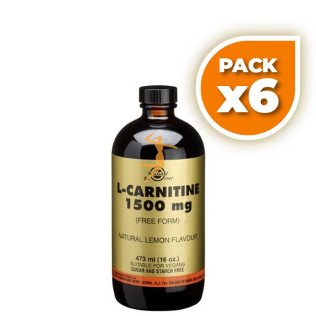 Pack 6x L-CARNITINA LIQUIDA SOLGAR