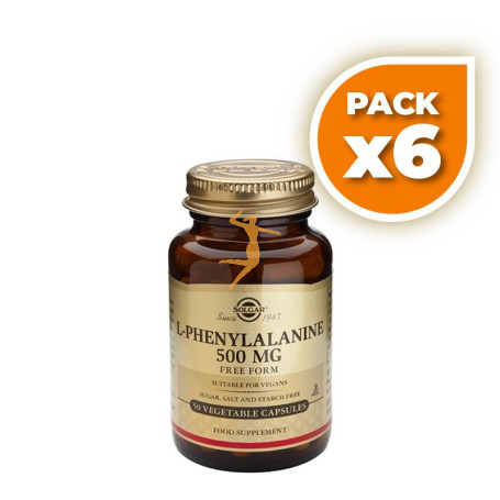 Pack 6x L-FENILALANINA 50 CAPSULAS VEGETALES SOLGAR
