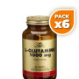 Pack 6x L-GLUTAMINA 1.000 MG 60 CAPSULAS SOLGAR