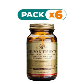 Pack 6x NEURO NUTRIENTES 30 CÁPSULAS SOLGAR