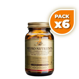 Pack 6x NEURO NUTRIENTES 60 CÁPSULAS SOLGAR