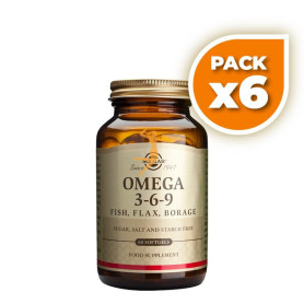 Pack 6x OMEGA 3-6-9 60 CÁPSULAS BLANDAS SOLGAR