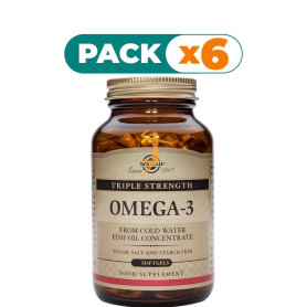 Pack 6x OMEGA-3 TRIPLE CONCENTRACIÓN 50 CÁPSULAS SOLGAR