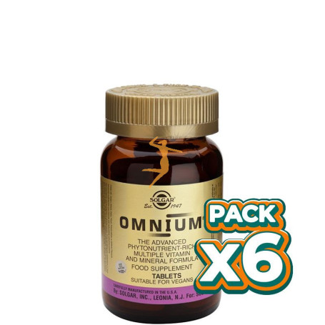 Pack 6x OMNIUN 180 CÁPSULAS SOLGAR