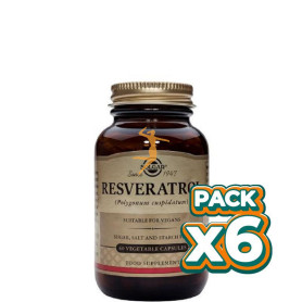 Pack 6x RESVERATROL 60 CÁPSULAS VEGETALES SOLGAR