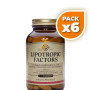 Pack 6x FACTORES LIPOTRÓPICOS 50 CAPSULAS SOLGAR