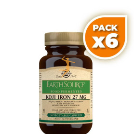 Pack 6x EARTH SOURCE KOJI IRON 30 COMPRIMIDOS SOLGAR