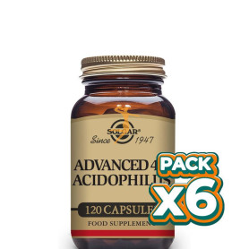 Pack 6x ACIDOPHILUS ADVANCED 40+ 120 CÁPSULAS SOLGAR