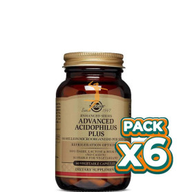 Pack 6x ADVANCED ACIDOPHILUS PLUS 60 CAPSULAS SOLGAR