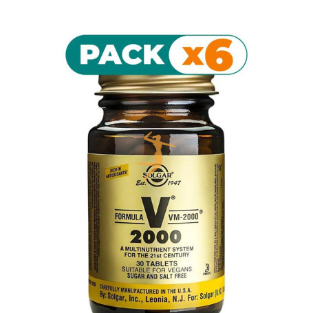 Pack 6x FORMULA VM-2000 30TABLETAS SOLGAR