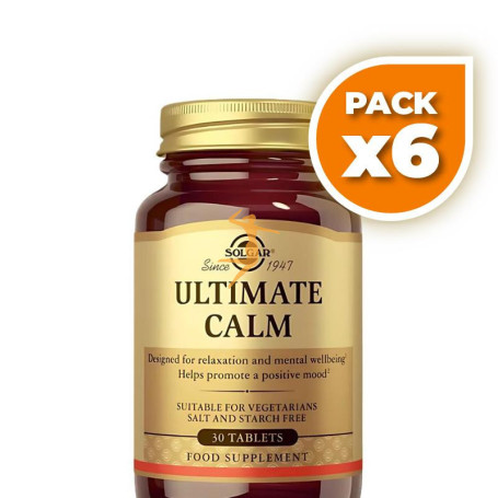 Pack 6x ULTIMATE CALMA 30 COMPRIMIDOS SOLGAR
