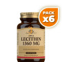 Pack 6x LECITINA DE SOJA 1360MG 180 CÁPSULAS SOLGAR