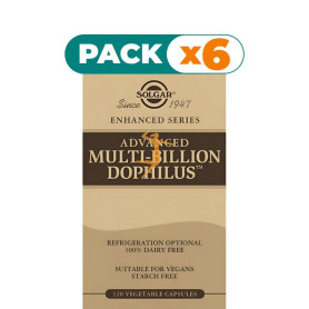 Pack 6x ADVANCED MULTI-BILLION DOPHILUS 120 CÁPSULAS SOLGAR