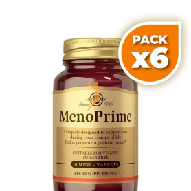 Pack 6x MENOPRIME 30 MINI COMPRIMIDOS SOLGAR