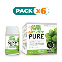 Pack 6x CAFE VERDE PURE PACK NOVITY