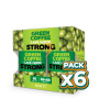 Pack 6x CAFÉ VERDE STRONG PACK ECONÓMICO 60+60 CÁPSULAS NOVITY