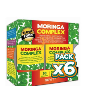 Pack 6x MORINGA COMPLEX 30+30 CÁPSULAS NOVITY