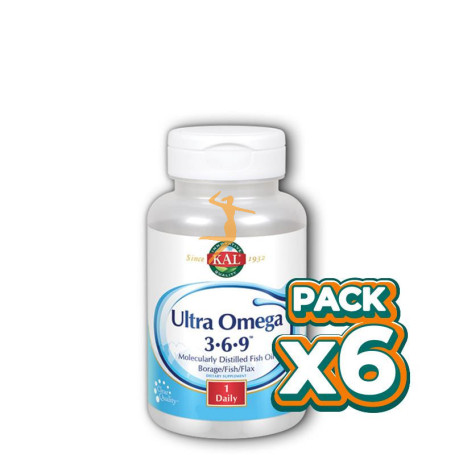 Pack 6x ULTRA OMEGA 3-6-9 50 PERLAS KAL