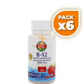 Pack 6x METHYLCOBALAMIN 1.000Mcg. 60 COMPRIMIDOS KAL