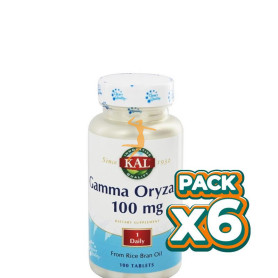 Pack 6x GAMMA ORYZANOL 100Mg. 100 TABLETAS KAL