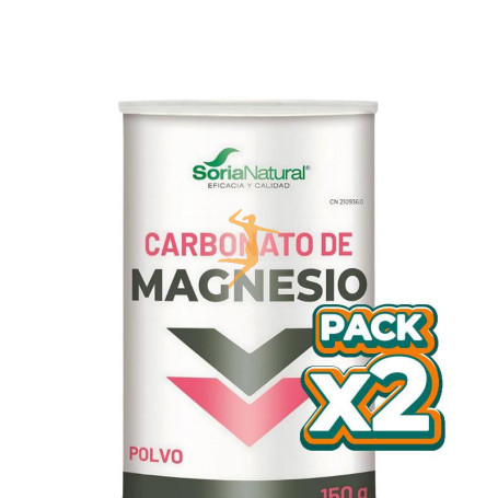Pack 2x CARBONATO DE MAGNESIO 150Gr. SORIA NATURAL