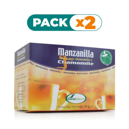 Pack 2x INFUSIONES MANZANILLA SORIA NATURAL