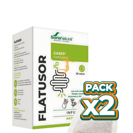Pack 2x NATUSOR 22 FLATUSOR INFUSIONES SORIA NATURAL