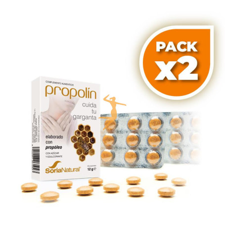 Pack 2x PROPOLIN 48 COMPRIMIDOS SORIA NATURAL