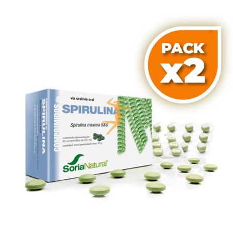 Pack 2x SPIRULINA COMPRIMIDOS SORIA NATURAL