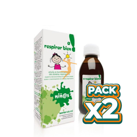 Pack 2x A RESPIRAR BIEN JARABE 150Ml. SORIA NATURAL