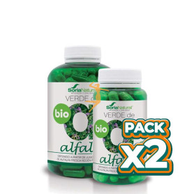 Pack 2x VERDE DE ALFALFA BIO 240 CÁPSULAS SORIA NATURAL