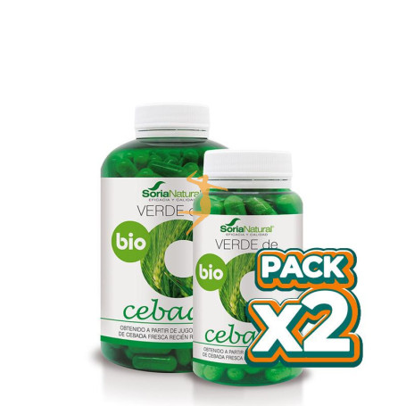 Pack 2x VERDE DE CEBADA BIO 240 CÁPSULAS SORIA NATURAL