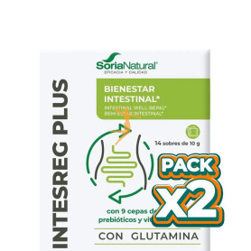 Pack 2x INTESREG PLUS 14 SOBRES SORIA NATURAL